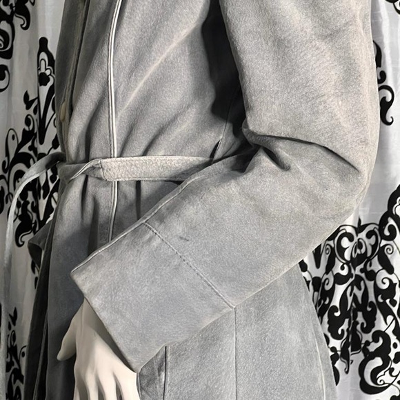 Fur/Leather Trench Coat - Picture 3 of 6